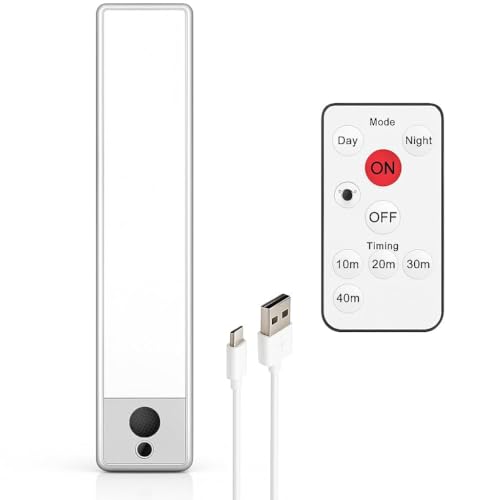 Image of Quick Sense QS-MSD01 Motion Sensor Light | PIR Auto-On Night Lamp | Rechargeable LED for Cabinet Wardrobe Stairs