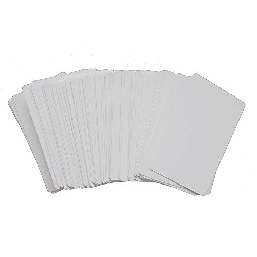 100pcs sublimation Metal business cards laser engraved Metal Business Cards Sublimation Blanks 3.4x2.1in Thicknes (0.30mm) (White) - Thumbnail 3