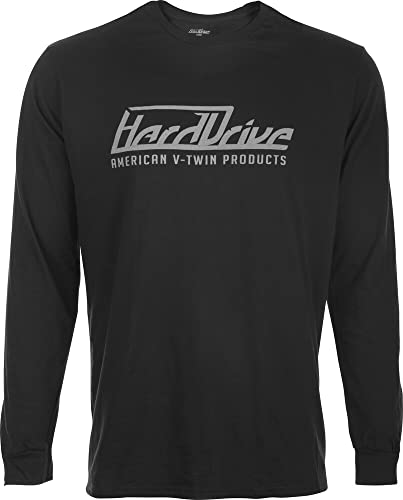 HardDrive 800-0206L: Long Sleeve Tee Black/Grey Lg