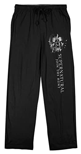 Supernatural Winchester Bros Men's Black Sleep Pajama Pants