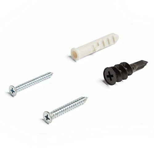 VonHaus Garage Hooks - Wall Mounted Tool Hangers for Shed Storage - Storage Hooks Heavy Duty for Hanging Power Tools, Ladder, Van Accessories - Pack of 10 Hangers in 5 Sizes