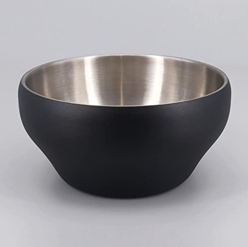Tazón de acero inoxidable aislado, 24 oz, negro miniatura 1