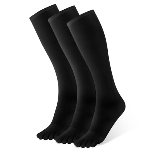 Toe Socks Compression Socks for Women & Men Knee High Socks Graduated Support for Running,Nurses,Flight