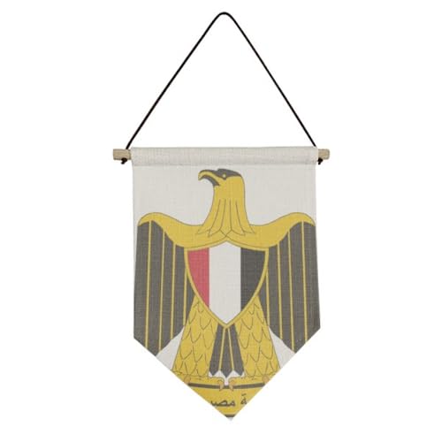Drapeau de l'Égypte sur toile suspendre emblème national égyptien mural
