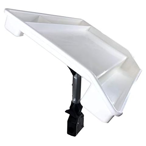 Pactrade Marine Fishing White Fillet Table Bait Cutting Board Single Rail Mount Cover