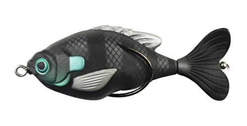 Lunkerhunt Prop Sunfish, Stealth – Fishing Lure With Realistic Design, Prop Action Calls In Fish, Great For Bass And Pike, Freshwater Lure With Soft Plastic, Hollow Body, Weighs ½ Oz, 3.25” Length #TOP30
