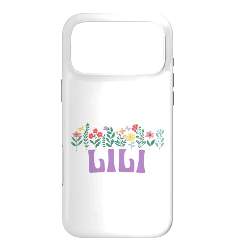 Wildflower Floral Lili Prénom Fête des Mères Femme Coque pour iPhone 17 Pro Max