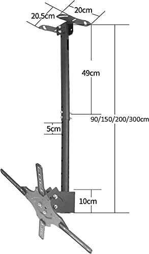Support de table TV extra long avec VESA 400x400 et double fixation stable