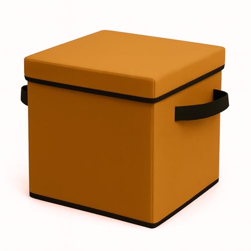 Image of Sopent Foldable Storage Boxes (Yellow Lid)