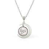 WUSHIMAOYI Panic! at The Disco Band Logo Pendant Necklace Charm Crescent Moon Jewelry