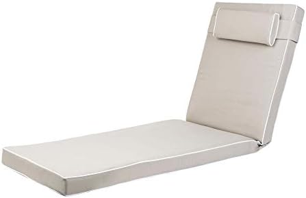 Alfresia Luxury Garden Sun Lounger Cushion | 100% Polyester Shell with 8cm Foam Filling | Quality Guaranteed in a Choice of Colours (Grey)