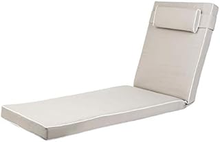 Alfresia Luxury Garden Sun Lounger Cushion | 100% Polyester Shell with 8cm Foam Filling | Quality Guaranteed in a Choice of Colours (Grey)