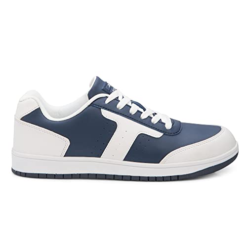 Image of JQR Men's Style-002 Sneaker,Trendy,Casual,Stylish Shoes, 8 UK, White