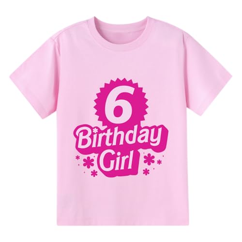 Birthday Girl Shirt 2nd 3rd 4th 5th 6th Girls Happy Birthday Outfit Tshirts Girl Second B-Day Party Tee Tops Two