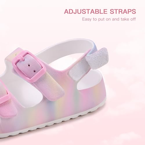 Image of Stelle Toddler Girls Sandals Adjustable Buckle Open Toe Sandal