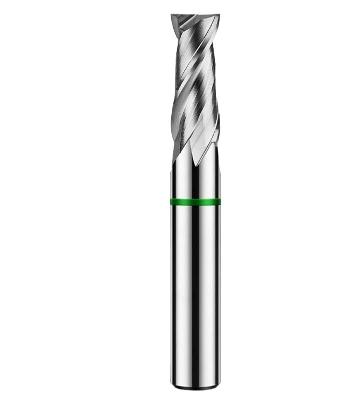 Fresas de extremo plano TGH-HRC50 2 flautas, carburo tungsteno for fresado aluminio, herramientas mecanizado CNC(10x25Cx10Dx75L)