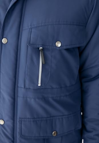 Boulder Creek by KingSize Men's Big & Tall Fleece-Lined Parka With Detachable Hood And 6 Pockets3