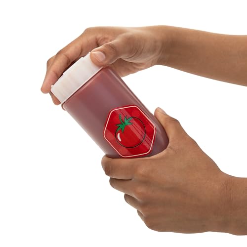 Brenium No-Drip FIFO Squeeze Bottles, 6-Pack, Mayo, BBQ, Pesto, Mess-Free by Brenium - Image 4