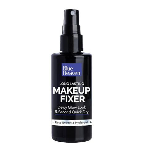 Blue Heaven Long Lasting Makeup Fixer | Infused With Aloe Vera, Vitamin- E and Vitamin B5 | Light weight, quick dry, Matte Finish Setting Spray for makeup 60ml