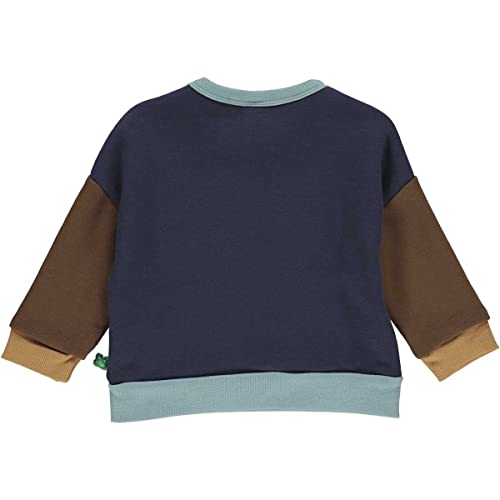 Fred's World by Green Cotton Block Sweatshirt Baby Sudadera, Night Blue, 98 Bebes Cover
