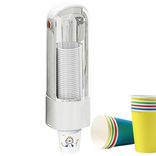 Dispenser per tazze – Porta bevande – Dispenser per tazze di carta | Porta bicchieri di plastica per dispenser – Asta da parete per ristoranti Halloween Party Supplies