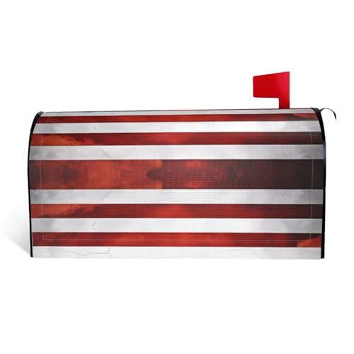 YzgWjBhd Copertura per cassetta delle lettere con stampa vintage con bandiera americana americana, impermeabile, protezione dai raggi UV, divertente, 53,3 x 45,7 cm
