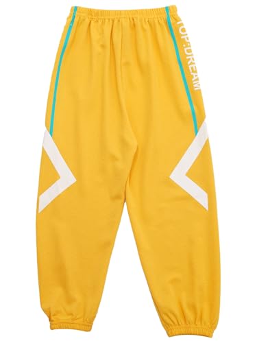 TiaoBug Kids Boys Girls Jogger Sweatpants Solid Color Elastic Waistband Athletic Pant Gym Workout Activewear4