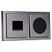 Produktbild Busch-Jaeger UP-Radio-Set: 8217 U-101 BTconnect DAB+ + 8252-866-101 Zentralscheibe Radio DAB+ + 8223 U Lautsprecher-Einsatz + 8253-866 Zentralscheibe Edelstahl + 1722-866K 2-fach Rahmen, Pur Edelstahl
