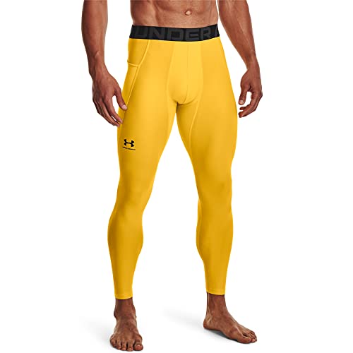Under Armour Męskie legginsy Ua Hg Armour wygodne i wytrzymałe legginsy na siłownię, lekka i elastyczna bielizna termiczna z dopasowaniem kompresyjnym, L