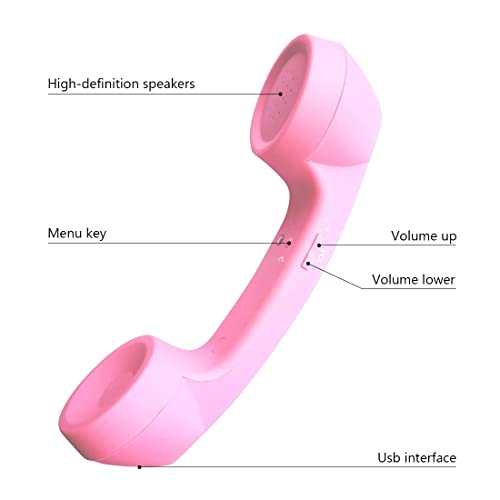 Auricular retro Bluetooth inalámbrico con reducción de radiación para celular 3