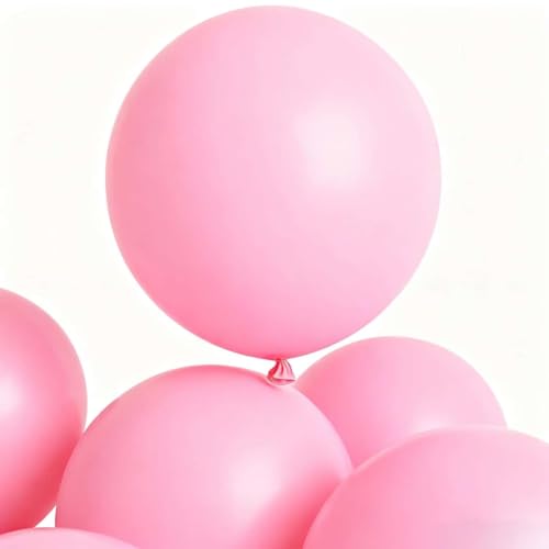 Image of 30 Pack Pink Balloons 36 Inch Pink Latex Party Large Balloon Bulk for Various Party Events Decorations