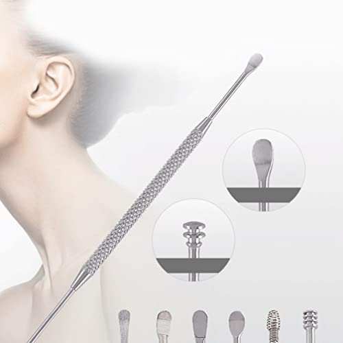 Image of Healeved 7pcs Wax Remover Tool Cleaner Kit Scoop Spoon Earwax Removal Tools Storage Box