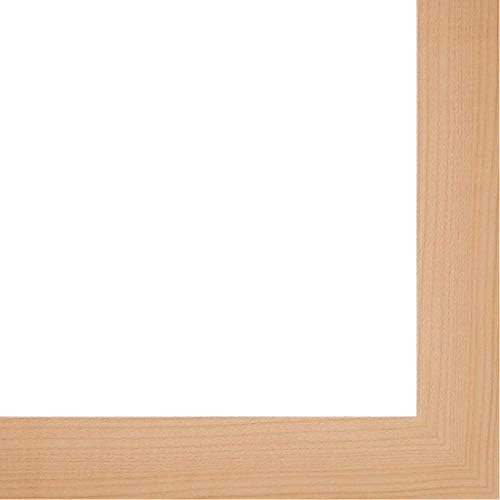 CountryArtHouse Picture Frame Moulding (Wood) 100ft bundle - Contemporary Natural Finish - 1.5" width - 9/16" rabbet depth