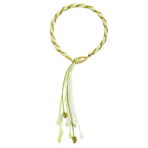 Blessed Tibetan Handmade Lucky Bracelet: Adjustable Bracelet for Protection, Kabbalah Friendship, Men's Bracelet, Perfect Couples and Best Friend Bracelet, Bracelets for Mens Womens Amulet (green)