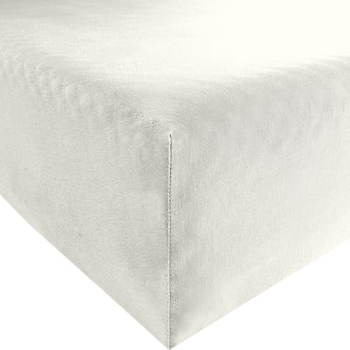 Formesse Spannbettlaken Bella Donna Elastic-Jersey-Stretch wollweiß Größe 140x190 cm - 160x220 cm