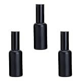 DIYEAH 3 Pezzi Flacone Spray in Vetro da 50ml Nero per Profumo Viaggio