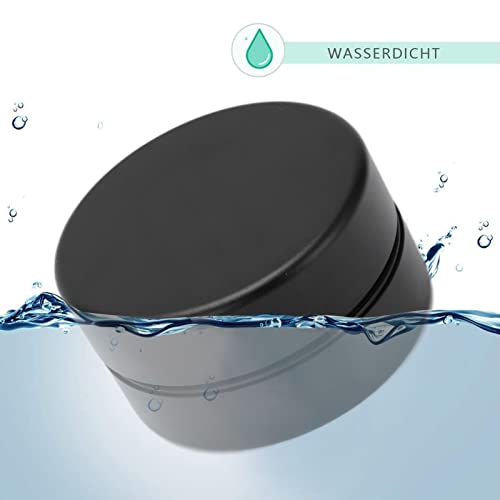 BORDSTRACT Lata de armazenamento impermeável de alumínio, recipiente compacto EDC com vedação dupla,