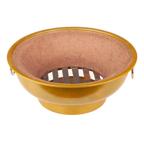 Estufa de carbón de Barro, Estufa portátil para Barbacoa, Estufa de Barro para Exteriores, Carcasa metálica, Accesorios para cocinar al Aire Libre, para Acampar y cocinar al Aire Libre (amar