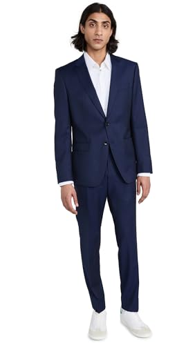 BOSS Slim Fit Suit Dark Blue