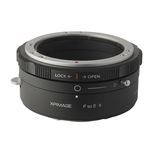 XPIMAGE Lens Mount Adapter Ring for Nikon F Lens to Sony E Mount Camera A7M3 A7M4