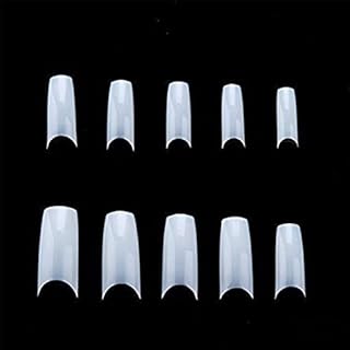 500 قطعة من اطراف الاظافر الصناعية الطبيعية للنساء على الطراز الفرنسي من الاكريليك مانيكير 80645_ مع ضمان لمدة عامين للرضا والجودة