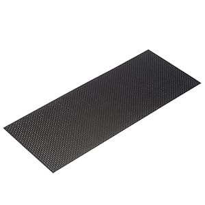 Vrttlkkfe 100 mm x 250 mm x 1,5 mm koolstofvezelplaat laminaatplaat paneel 3K keperstof matte afwerking pure…