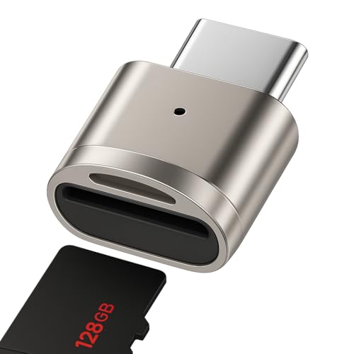 Speicherkartenleser Micro SD Kartenleser USB C auf SD Kartenleser Type C TF Memory Card Reader Kartenleser für Smartphone und Tablet USB-C Stick Mini mit schneller Datenübertragung
