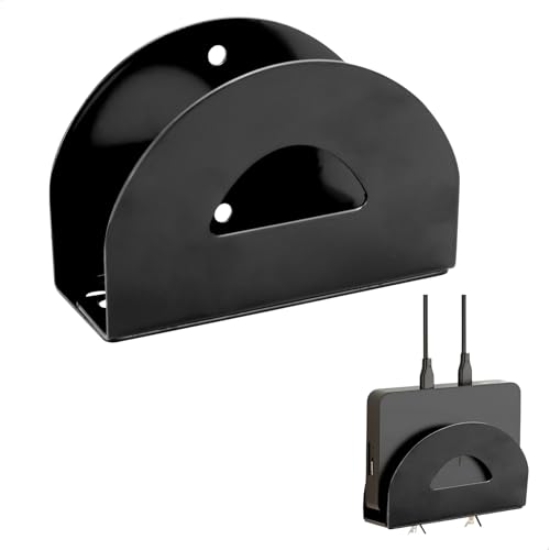 Support Mural pour Routeur, Etagere pour Decodeur Réglable, Rangement pour Router, Étagère Murale Universel pour TV Box/Routeur/récepteur/prises de...