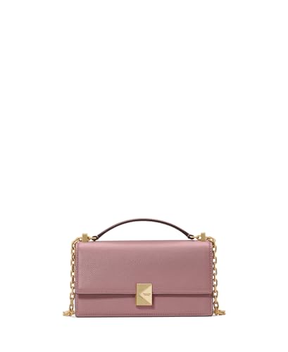 kate spade new york Femme Deco Mini Leather Flap Chain Crossbody Bandoulière, Rose crépusculaire, Taille Unique