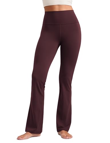 CRZ YOGA Butterluxe Flare Leggings 29"/30.5"/32"/33.5" - High Waist Bootcut Wide Leg Lounge Womens Yoga Pants with Pocket
