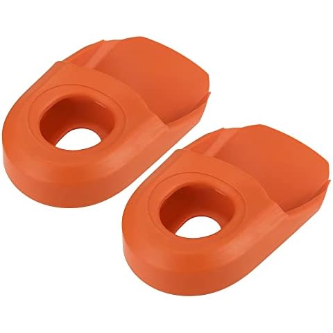 X AUTOHAUX 2 Stück weiche Kunststoff-Fahrrad-Kurbel-Schutzhülle Cover