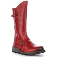 Fly London Women's Chukka Buckle Boots, Red Red 001, 6