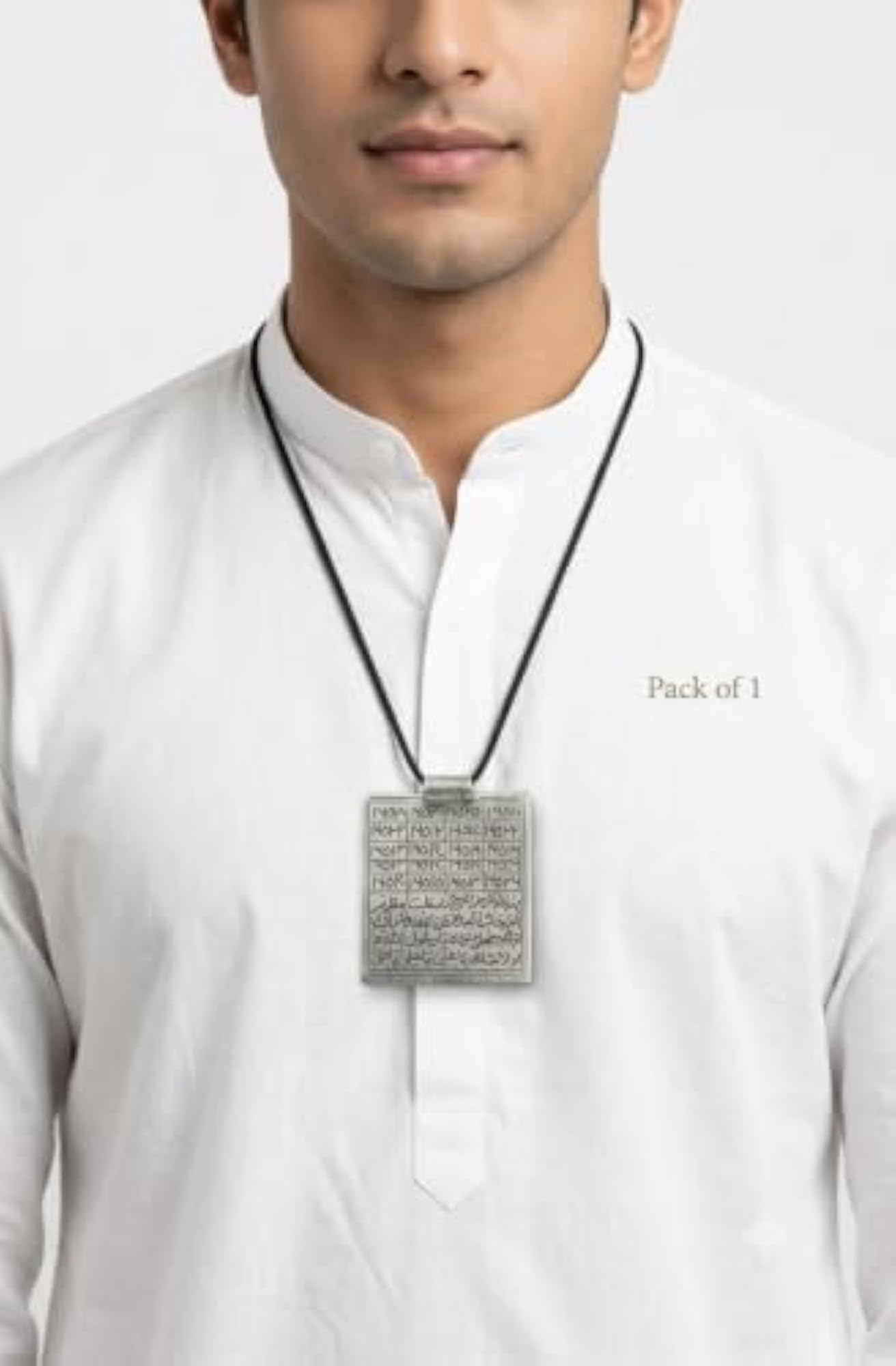 Nade Ali Islamic Taweez Pendant, Arabic Engraved Silver