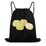 [NBKING] ジムサック 秋の味覚の梨 リュック ナップサック プールバッグ 防水 軽量 折り畳み おしゃれ 収納便利 運動 旅行 アウトドア スポーツバッグ 男女兼用